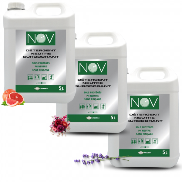 Nov'2D Floral nettoyant neutre surodorant 5L