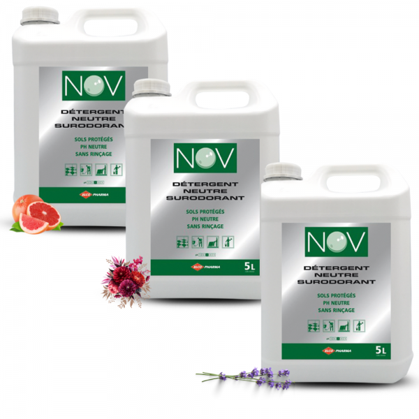 Nov'2D nettoyant pamplemousse sol neutre surodorant 5L