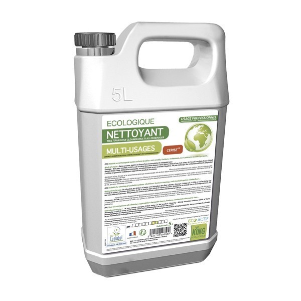 Nettoyant sol Cerises multi-usages Ecolabel 5L