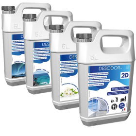 Nettoyant sol 2D Fleurs Blanches 5L Désodorisant