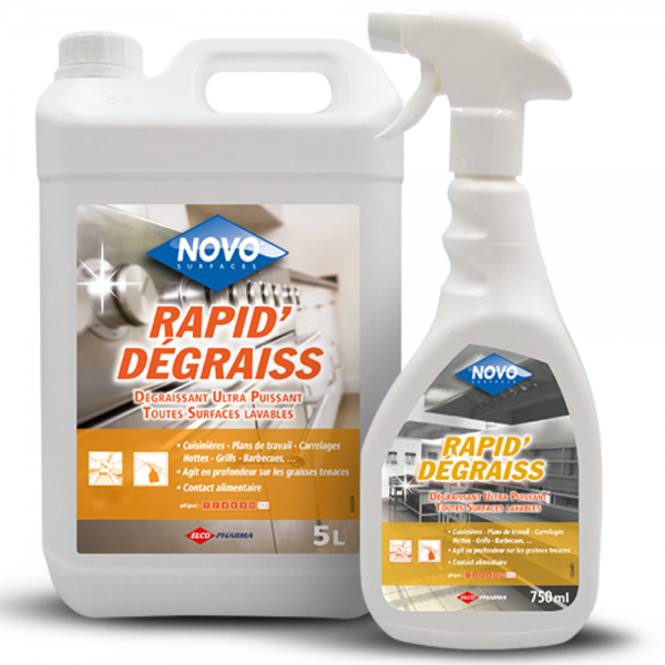 Dégraissant puissant professionnel - Agrume - Rapid'Dégraiss